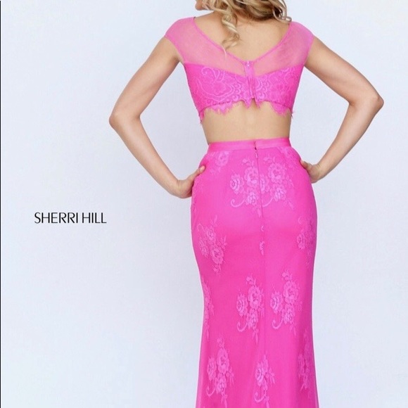 Sherri Hill pink two piece dress - Picture 4 of 8
